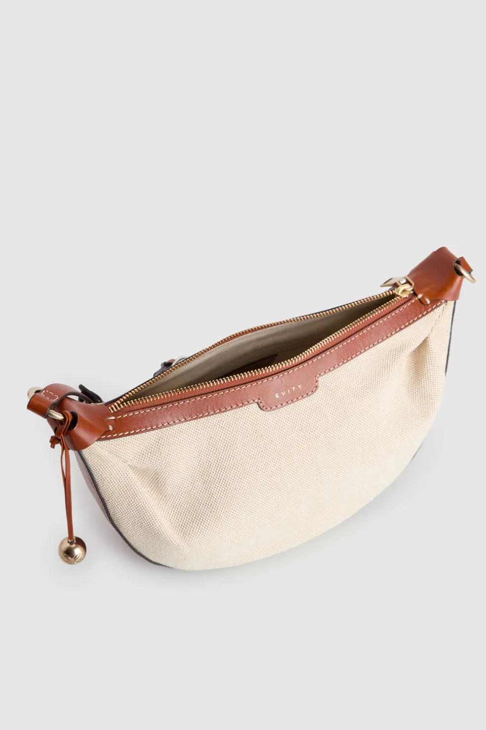 Alana Leather Canvas Crossbody Bag