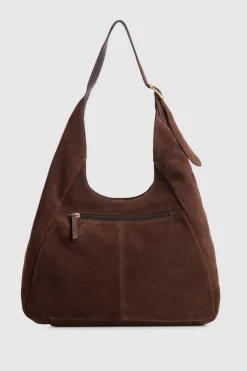 Alexa Leather Suede Hobo Bag