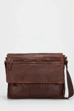 Anthony Leather E/W Satchel