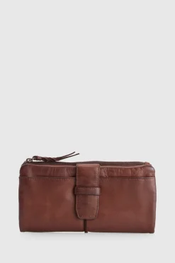 Cece Leather Large Tab Wallet