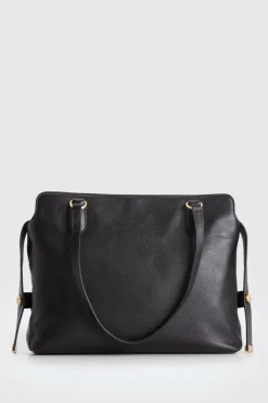 Clover Leather Work Tote Bag