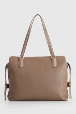 Clover Leather Work Tote Bag