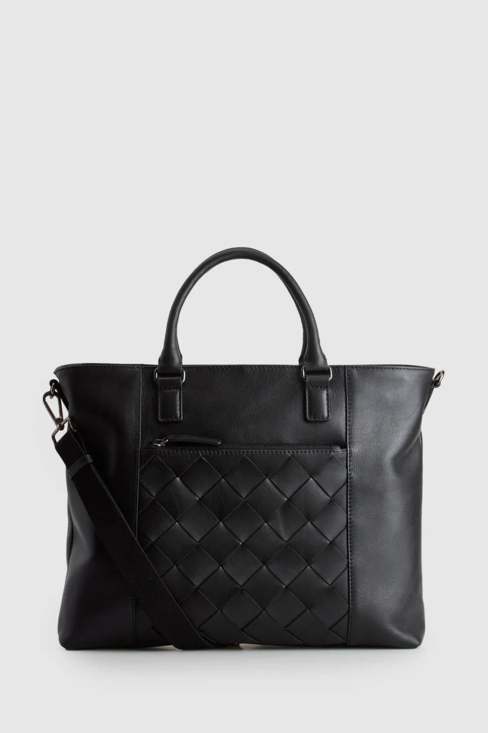 Dominic Leather Weave Tote Bag
