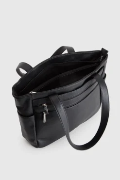Double Zip Pocket Tote Bag
