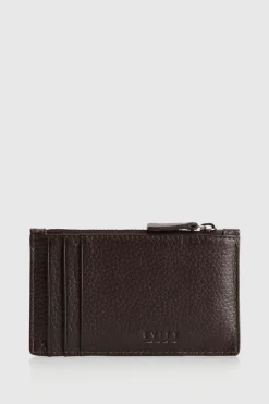Ellis Leather Zip Card Holder