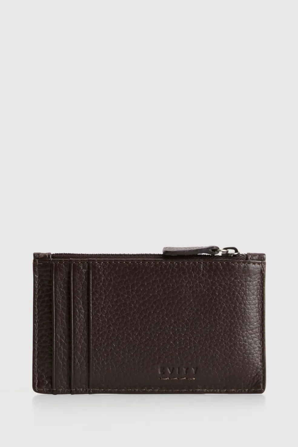 Ellis Leather Zip Card Holder