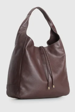 Emmy Leather Large Hobo Bag