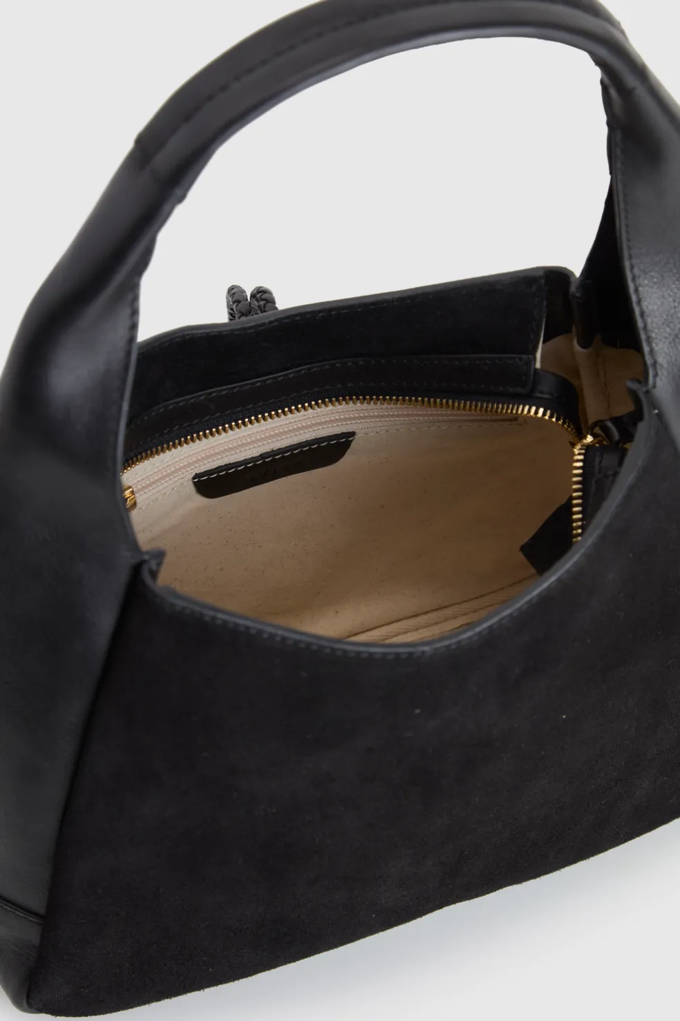 Emmy Leather Suede Hobo Bag