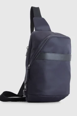Finn Nylon/Leather Trim Sling Bag