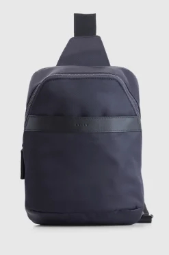 Finn Nylon/Leather Trim Sling Bag