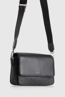 Grace Leather Flap Crossbody Bag