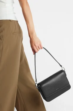 Grace Leather Flap Crossbody Bag