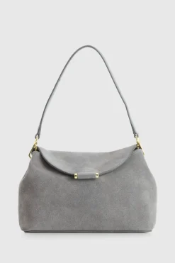 Iris Suede Leather Shoulder Bag