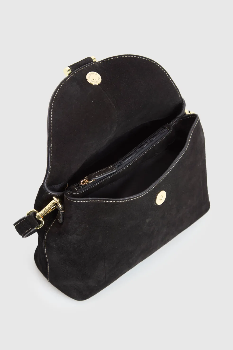 Iris Suede Leather Shoulder Bag