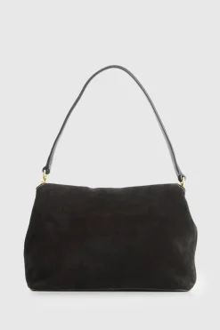 Iris Suede Leather Shoulder Bag