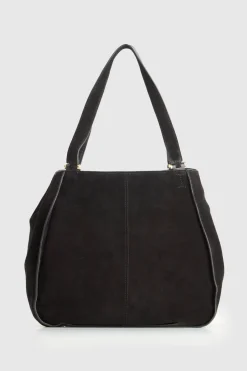 Iris Suede Leather Tote Bag