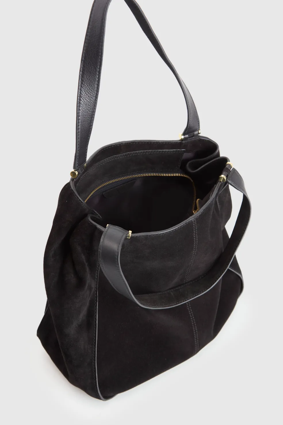 Iris Suede Leather Tote Bag