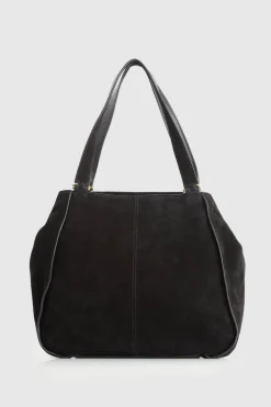 Iris Suede Leather Tote Bag