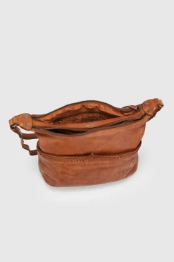 Isla Leather Braided Crossbody Bag