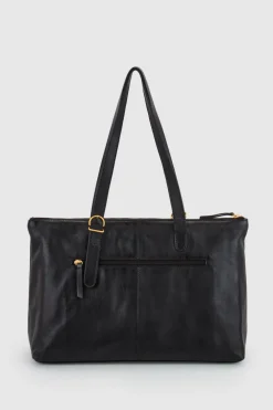 Ivy Leather Buckle Work Tote Bag