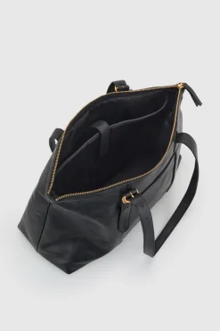Ivy Leather Buckle Work Tote Bag