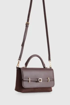 Lana Suede Top Handle Bag