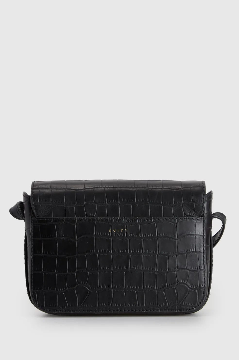 Lila Leather Flap Crossbody Bag