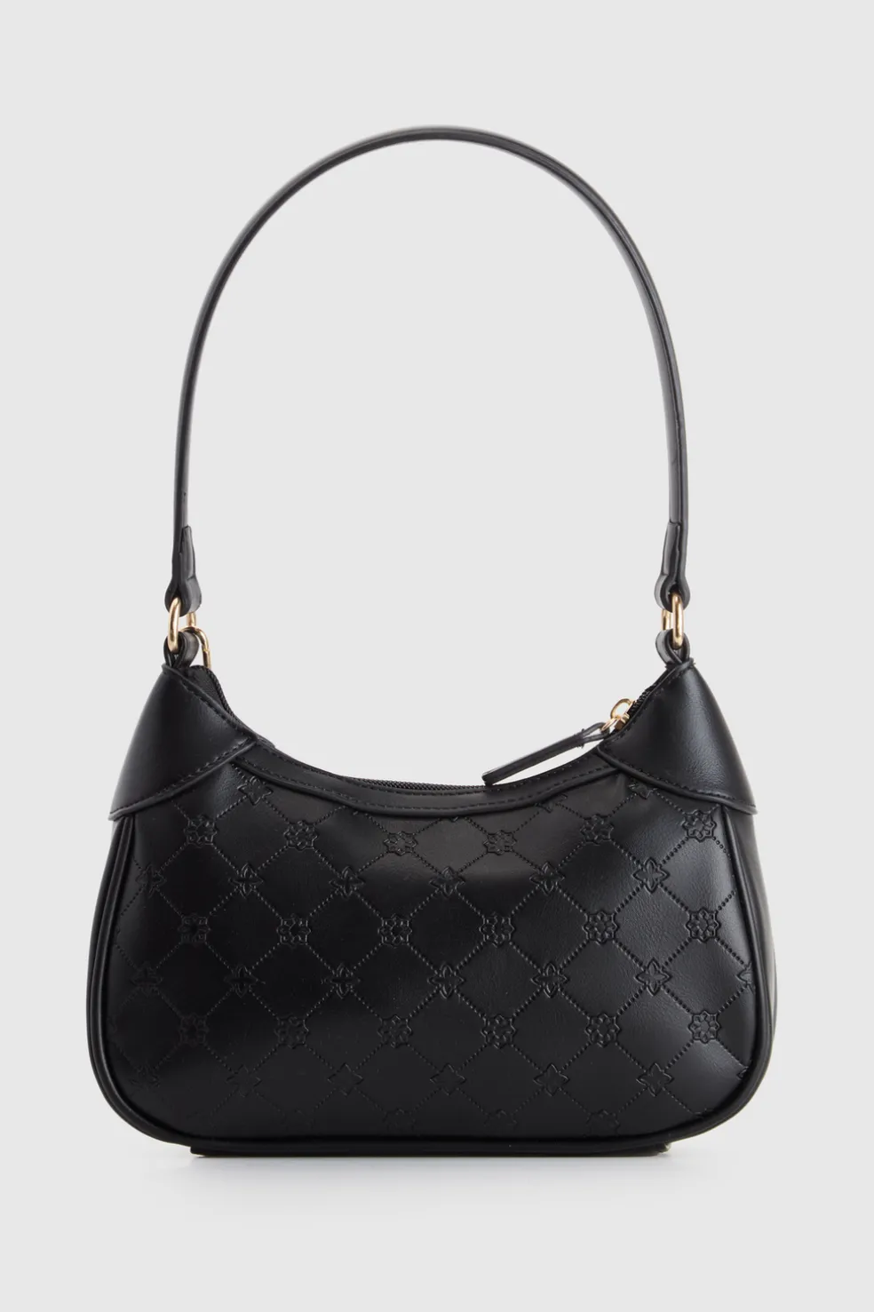 Logo Embossed Shoulder Bag