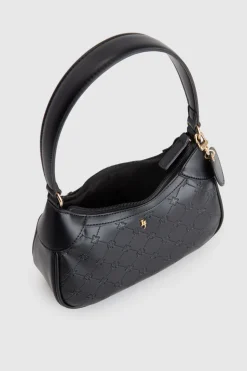 Logo Embossed Shoulder Bag