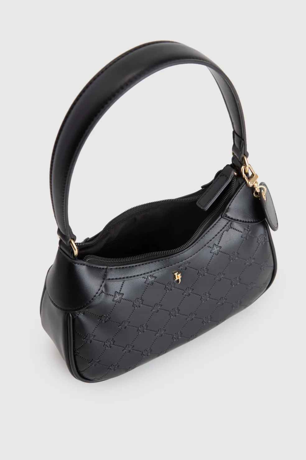 Logo Embossed Shoulder Bag