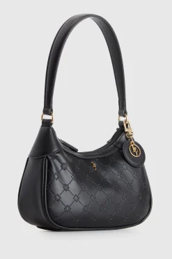Logo Embossed Shoulder Bag