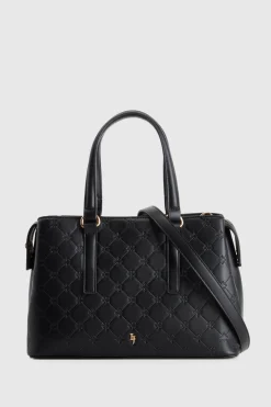Logo Embossed Tote Bag