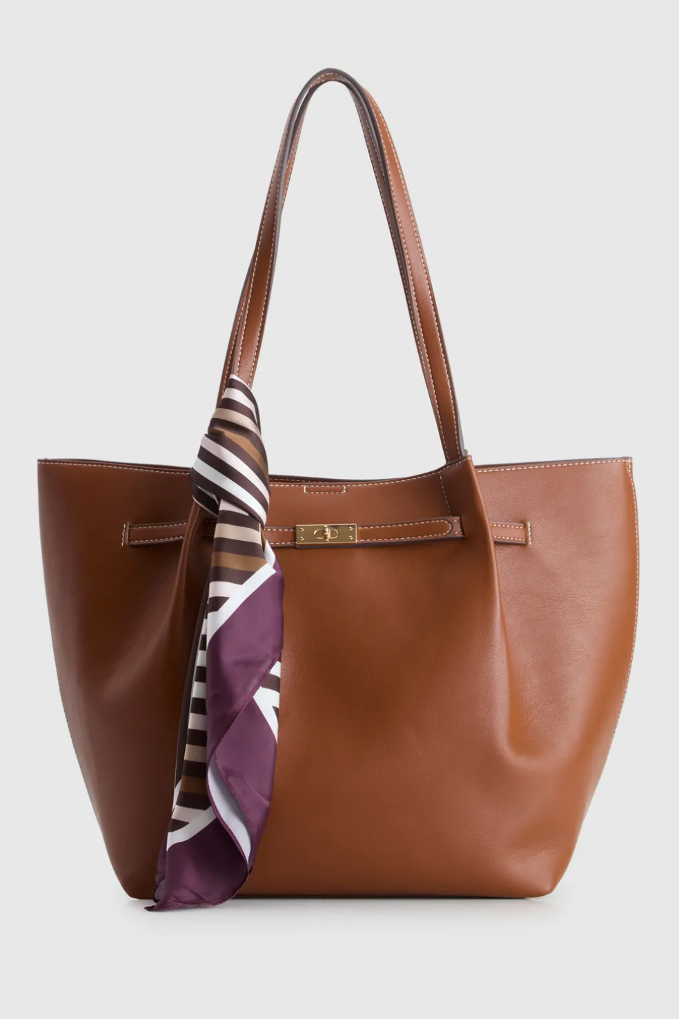 Lottie Belted Scarf Tote Bag