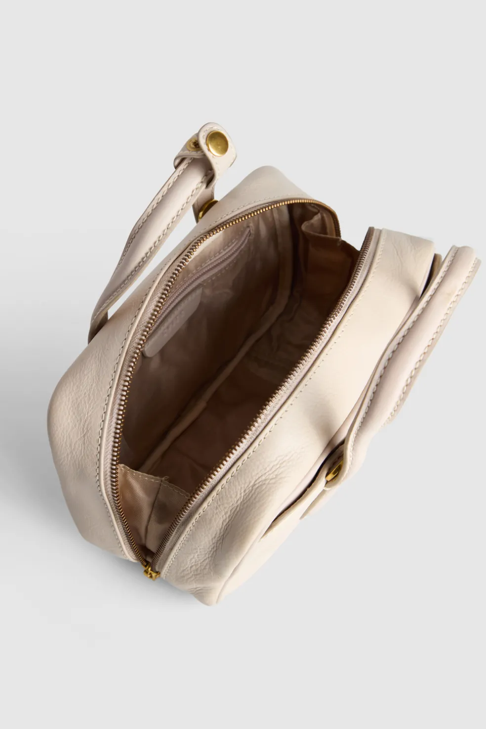 Lucia Leather Bowling Bag