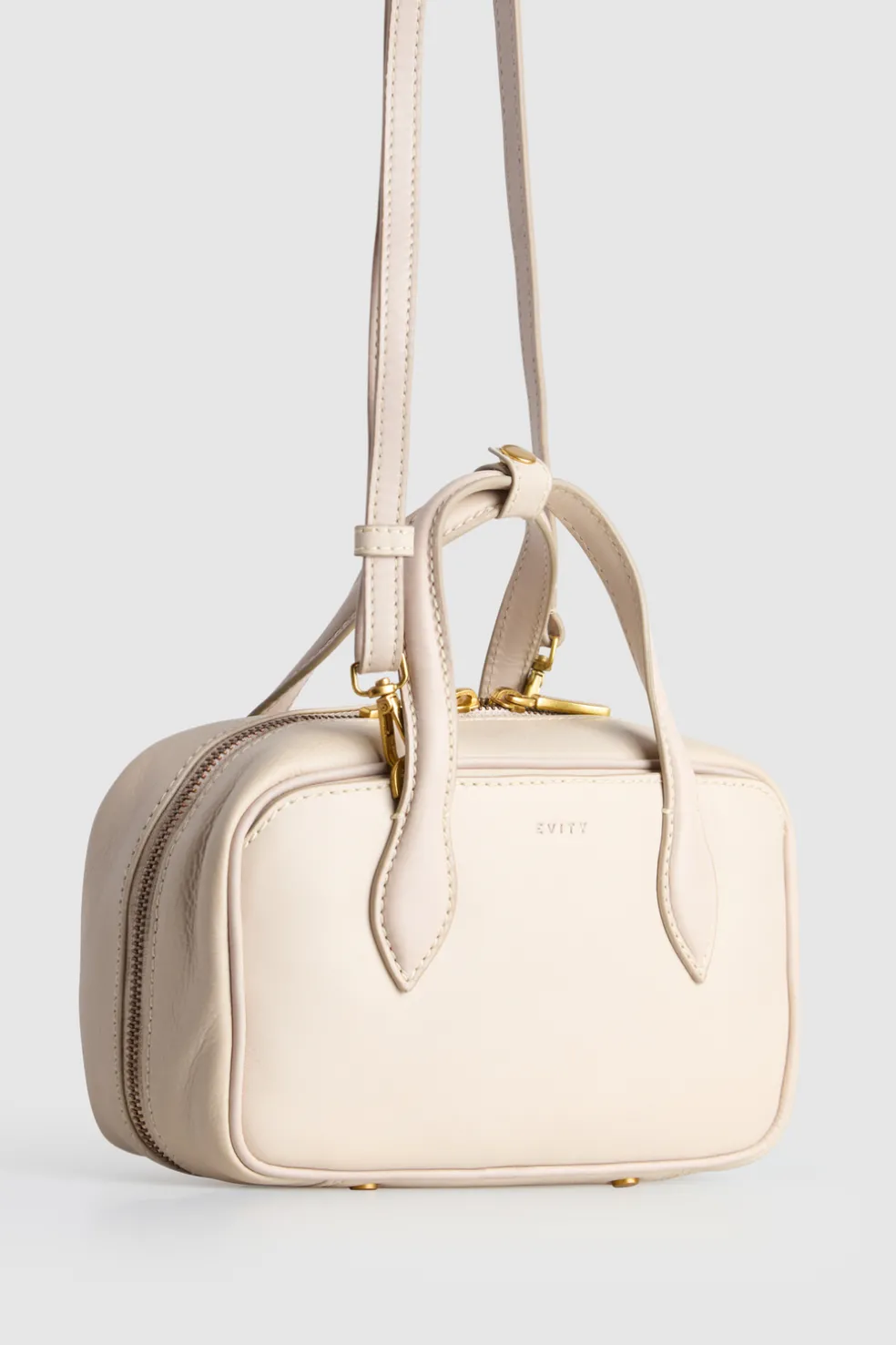 Lucia Leather Bowling Bag