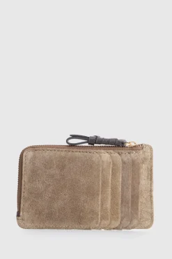 Malia Suede Card Holder Wallet