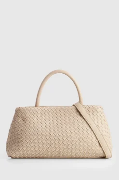 Margo Leather Weave Shopper Bag