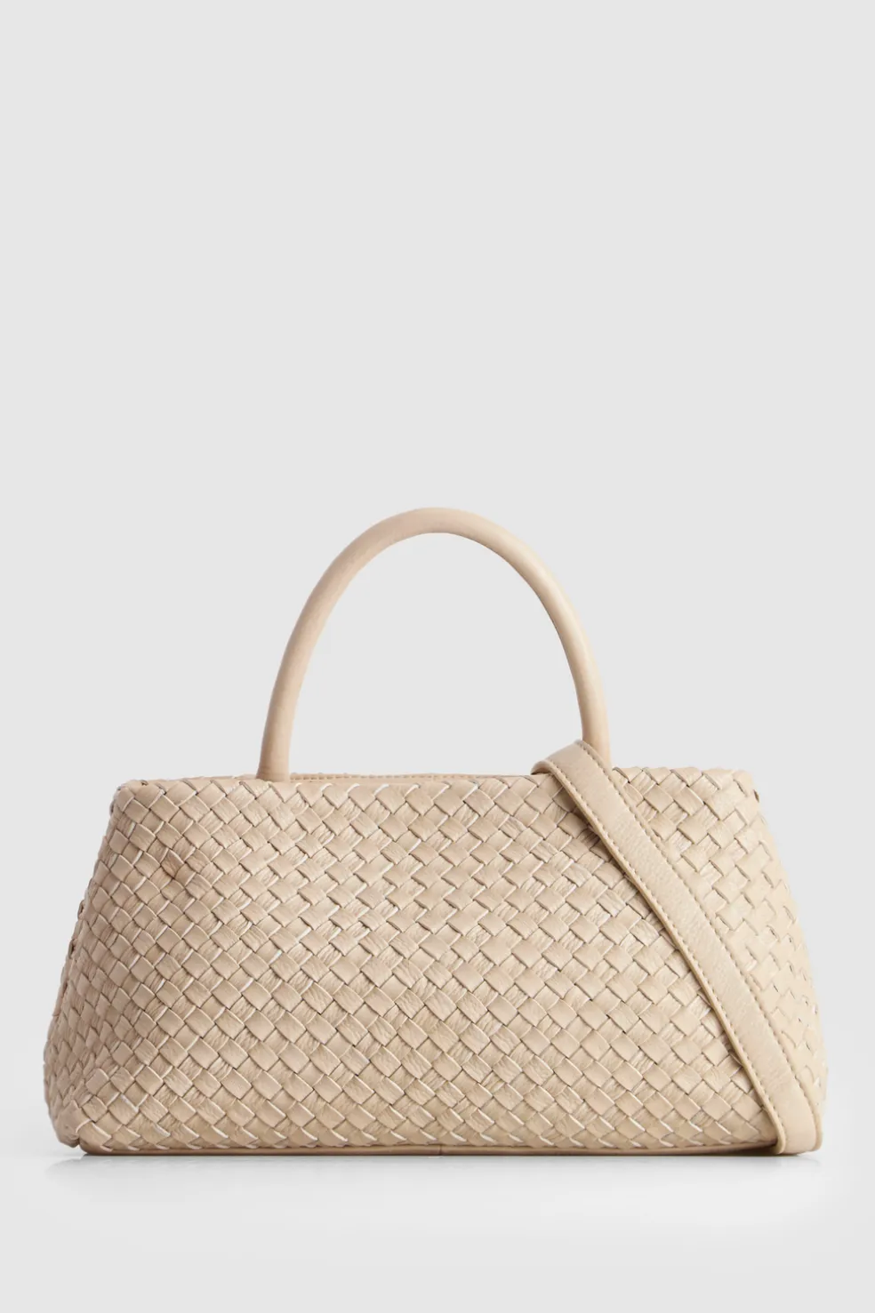 Margo Leather Weave Shopper Bag