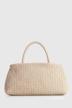 Margo Leather Weave Shopper Bag