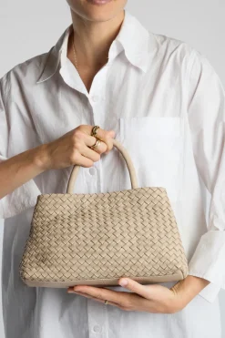 Margo Leather Weave Shopper Bag