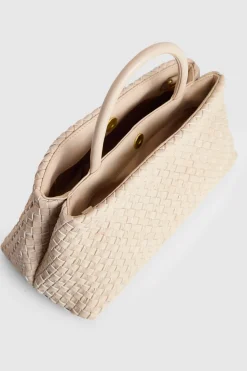 Margo Leather Weave Shopper Bag