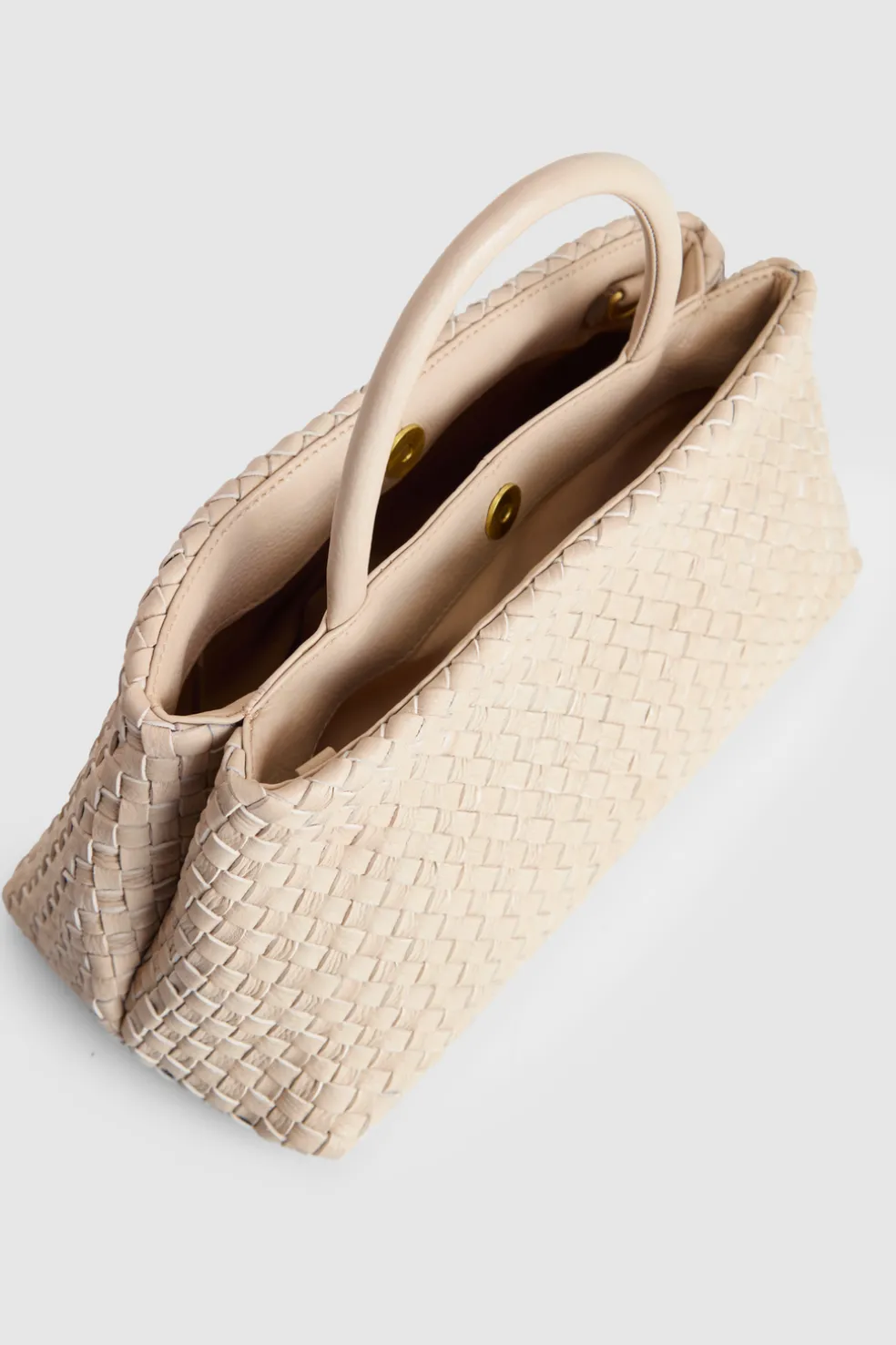 Margo Leather Weave Shopper Bag