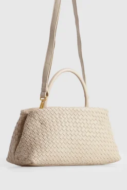 Margo Leather Weave Shopper Bag