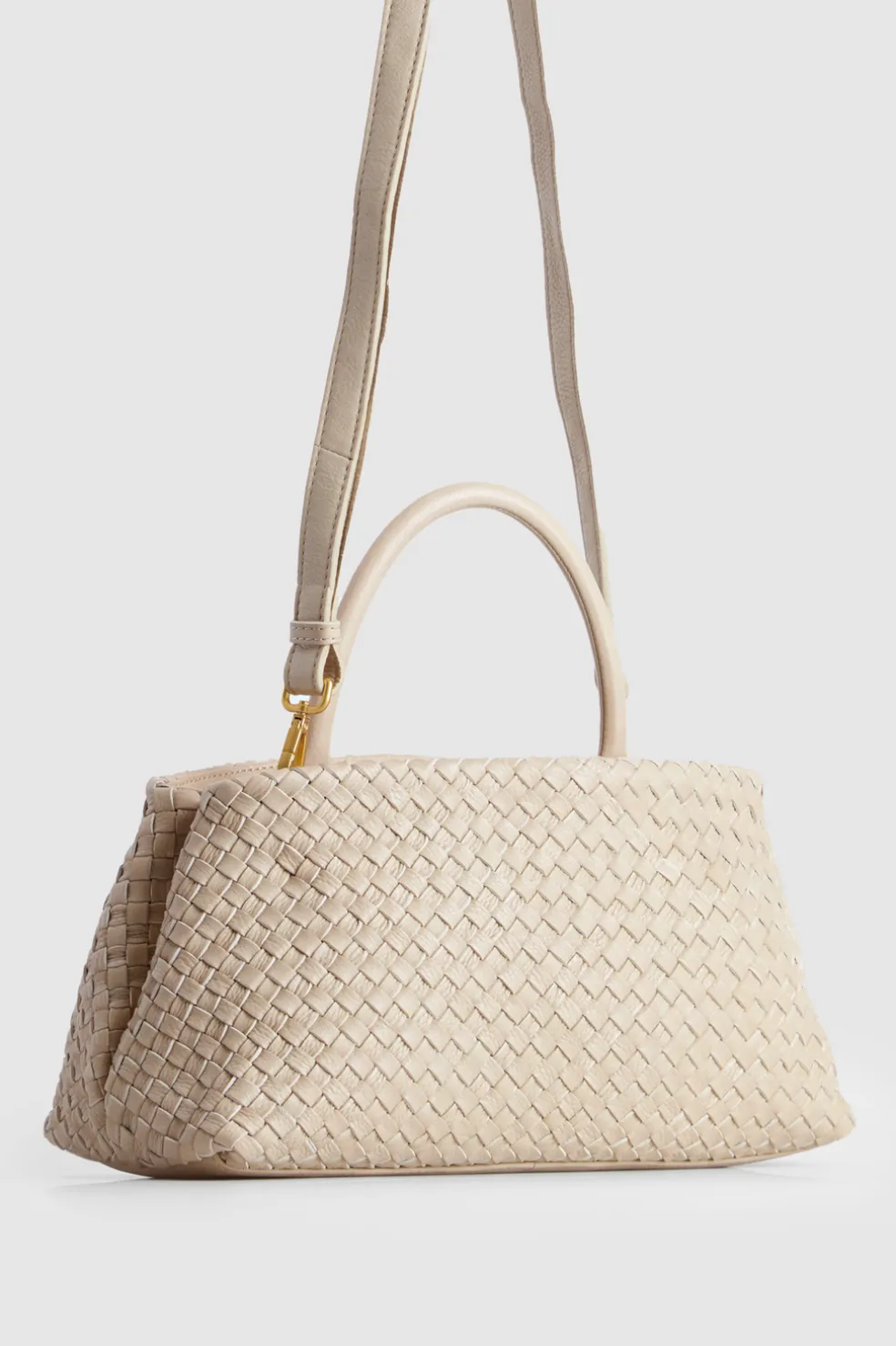 Margo Leather Weave Shopper Bag