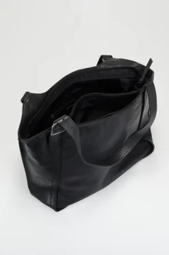 Maya Leather Buckle Tote Bag