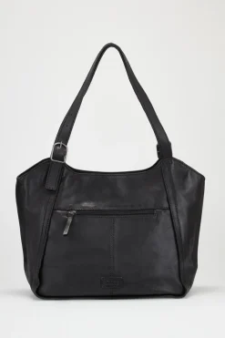 Maya Leather Buckle Tote Bag