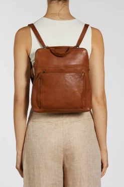 Maya Leather Convertible Backpack
