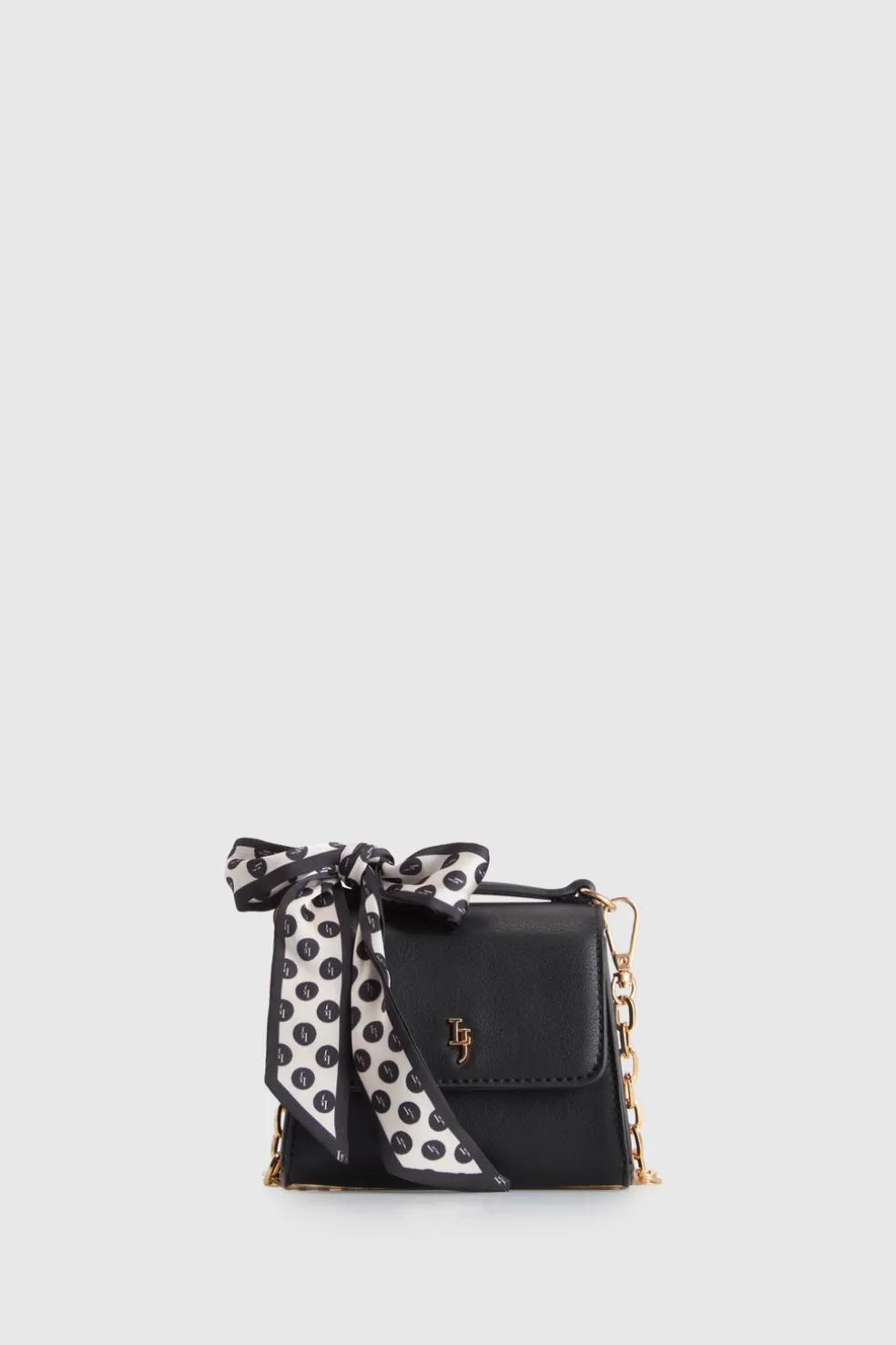 Micro Scarf Top Handle Bag