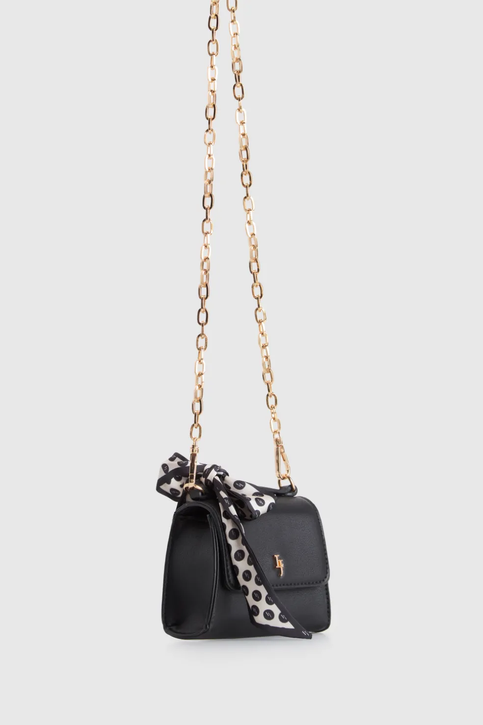 Micro Scarf Top Handle Bag