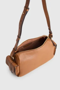 Narda Leather Pocket Crossbody Bag